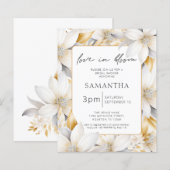 Papier Amour Budget Dans La Fête des mariées Florale Fleu (Devant / Derrière)