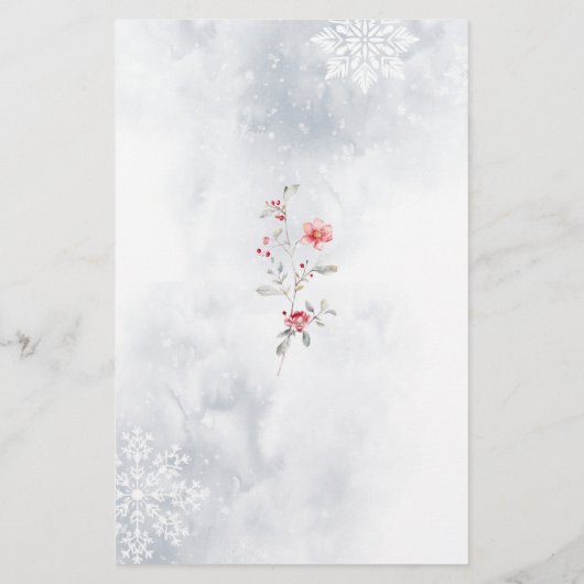 Papier Amour dans la neige Devinez la robe nuptiale jeu d (Dos)