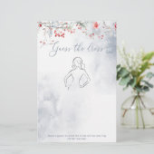 Papier Amour dans la neige Devinez la robe nuptiale jeu d (Debout devant)