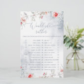 Papier Amour dans la neige Voudrait-elle plutôt nuptiale  (Debout devant)