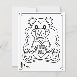 Papier amour de nounours