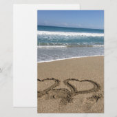 Papier Amour de plage (Devant / Derrière)