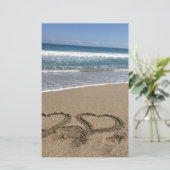 Papier Amour de plage (Debout devant)