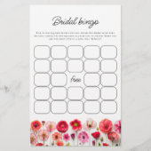 Papier Amour en Fleur Fête des mariées Florale Jeu de Bin (Devant)