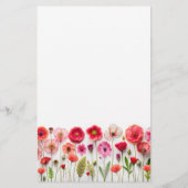 Papier Amour en Fleur Fête des mariées Florale Jeu de Bin (Dos)