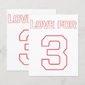 PAPIER AMOUR POUR 3 (Devant / Derrière)