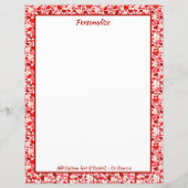 Papier Amour romantique Coeurs rouges roses Saint-Valenti (Devant)