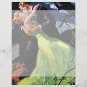 Papier Amour vintage et romance, Baiser romantique