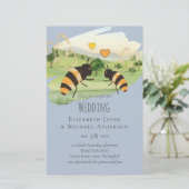 Papier Amoureux de la nature Mariage des abeilles (Debout devant)