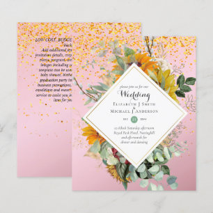 Papier Amoureux de la nature Mariage Foral Verdure Rustiq