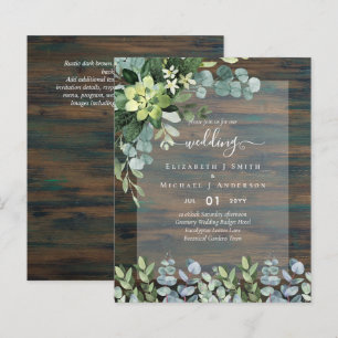 Papier Amoureux de la nature Mariage Foral Verdure Rustiq