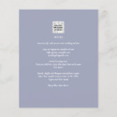 Papier Ampersand Mariage moderne Inviter QR Code RSVP (Dos)
