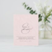 Papier Ampersand Mariage moderne Inviter QR Code RSVP (Debout devant)