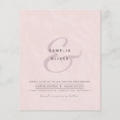 Papier Ampersand Mariage moderne Inviter QR Code RSVP (Devant)