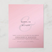 Papier Ampersand Mariage moderne Inviter QR Code RSVP (Devant)