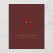 Papier Ampersand Mariage moderne Inviter QR Code RSVP (Devant)