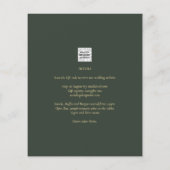 Papier Ampersand Mariage moderne Inviter QR Code RSVP (Dos)