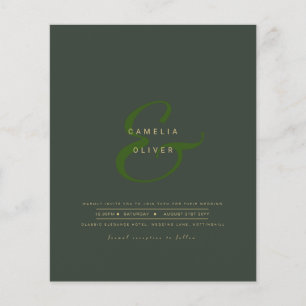 Papier Ampersand Mariage moderne Inviter QR Code RSVP