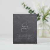 Papier Ampersand Mariage moderne Inviter QR Code RSVP (Debout devant)