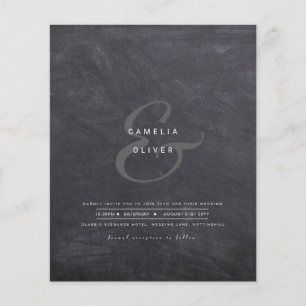 Papier Ampersand Mariage moderne Inviter QR Code RSVP