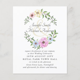 Papier Ampersand Mariage rose-bleu Budget