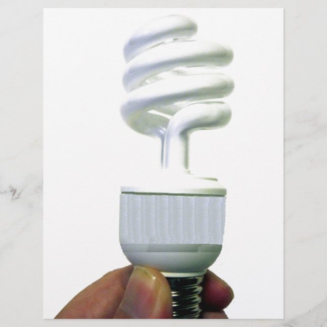 Papier Ampoule fluorescente compacte (Devant)