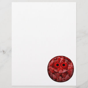 Papier Amusant Emoticon framboise