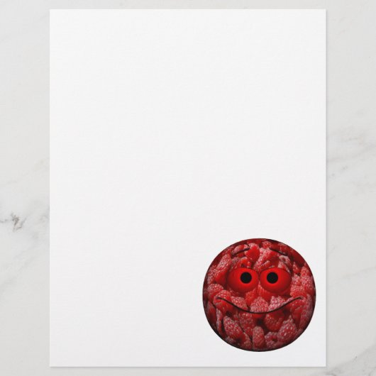 Papier Amusant Emoticon framboise (Devant)