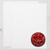 Papier Amusant Emoticon framboise (Devant / Derrière)