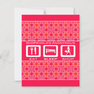 Papier Amusante Shopaholic Girl's Weekend Trip Invitation