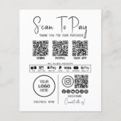 Papier Analyser Pour Payer Entreprise Qr Code Paiement Mo (Devant)