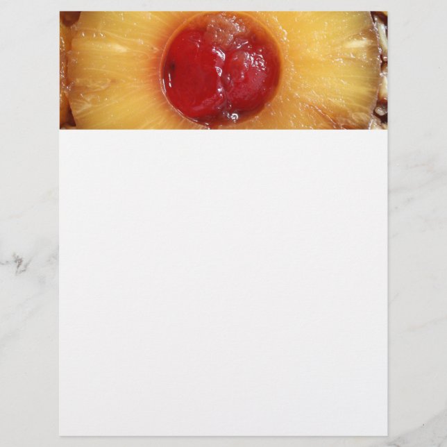 Papier Ananas à l'envers du gâteau à l'ananas (Devant)