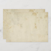 Papier ancien blanc - Invitations personnalisées (Devant / Derrière)