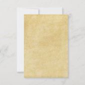 Papier Ancien - Invitation de Réception (Dos)