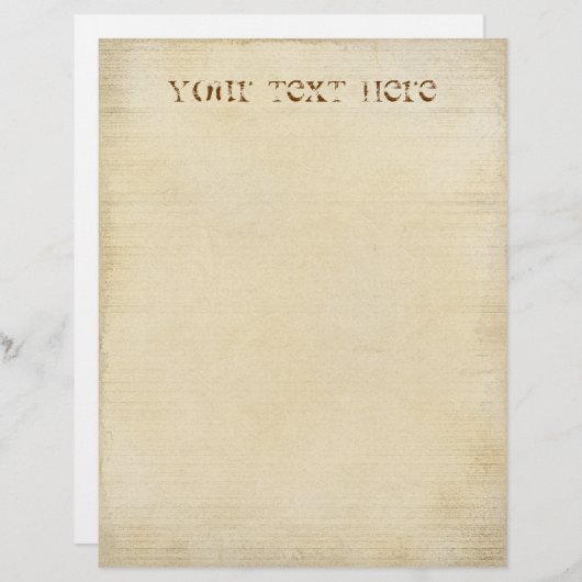 Papier Ancienne en-tête de parchemin (Devant / Derrière)