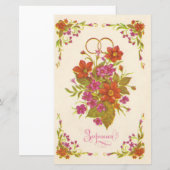 Papier Ancienne invitation soviétique au mariage (Devant / Derrière)