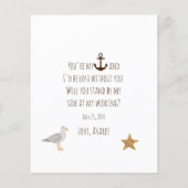 Papier Ancre Brown Serez-vous ma servante d'honneur (Dos)