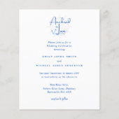 Papier Ancré dans l'amour moderne mariage nautique invite (Devant)