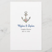 Papier Ancre nautique Couple's Shower Trivia jeux (Dos)