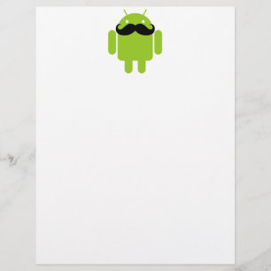 Papier Android Robot Black Mustache Graphisme