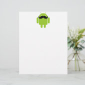 Papier Android Robot Black Mustache Graphisme (Debout devant)