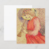 Papier Ange jouant du flageolet (Devant / Derrière)