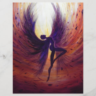Papier Ange perdu - peinture contemporaine