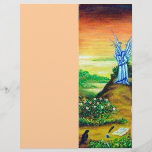 Papier ANGE TWILIGHT rose noir fuchsia violet blanc (Devant)