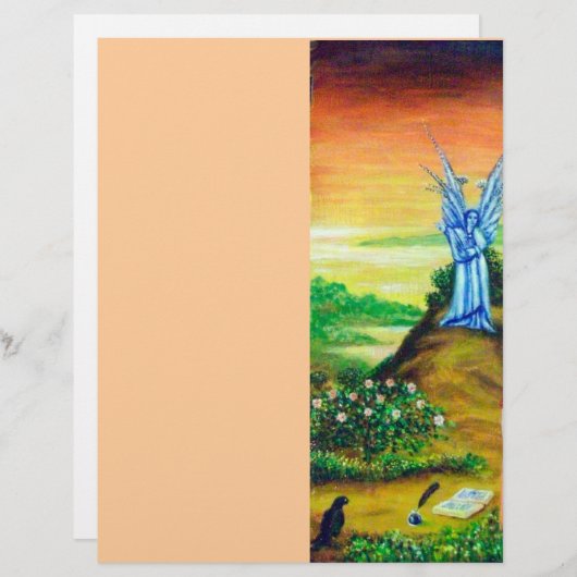 Papier ANGE TWILIGHT rose noir fuchsia violet blanc (Devant / Derrière)