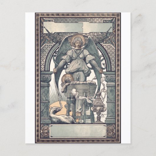 Papier Anges gardiens avec l'enfant Jésus (Devant)