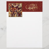 Papier Anges musiciens. Lettres de Noël en beaux-arts (Devant)