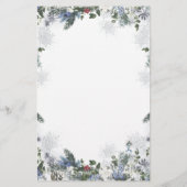 Papier Animal arctique Hiver Onederland Voeux pour bébé (Dos)