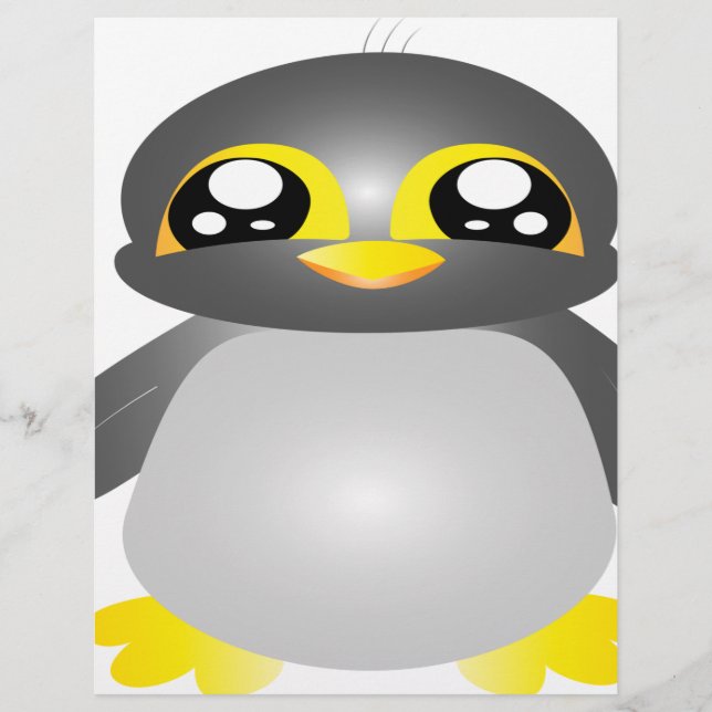 Papier animal de pingouin drôle mignon (Devant)