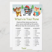 Papier animal forestier d'hiver Qu'est-ce que dans votre  (Devant / Derrière)